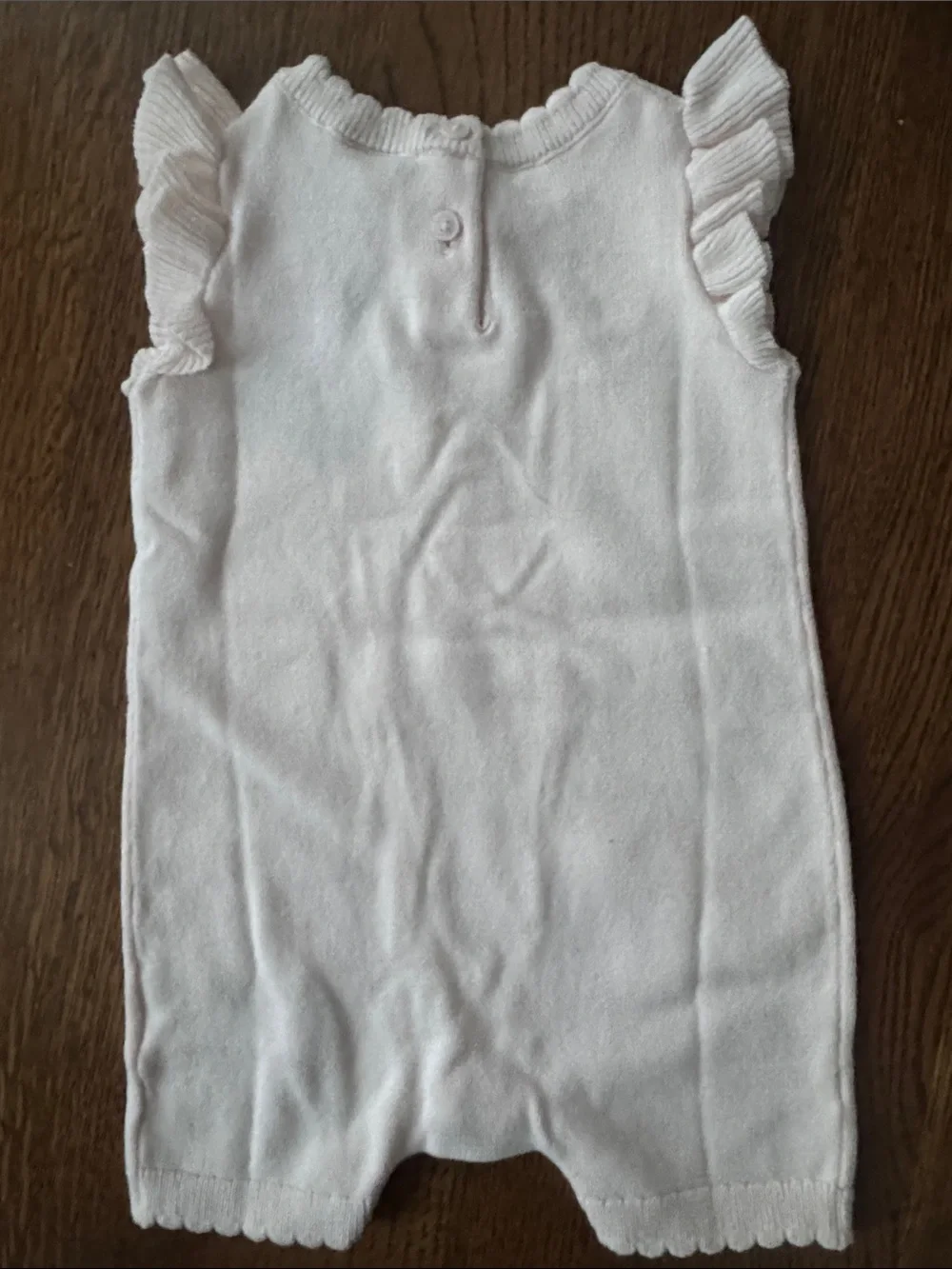 Baby Gap Pink  Knit Romper with Strawberry Embroidery. Size 6-12 months. BNWT.